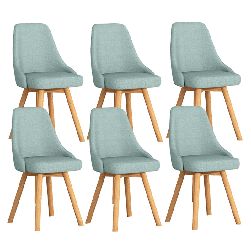 Solid Wood Dining Chair Modern Style Swivel Side Chair for Dining Room