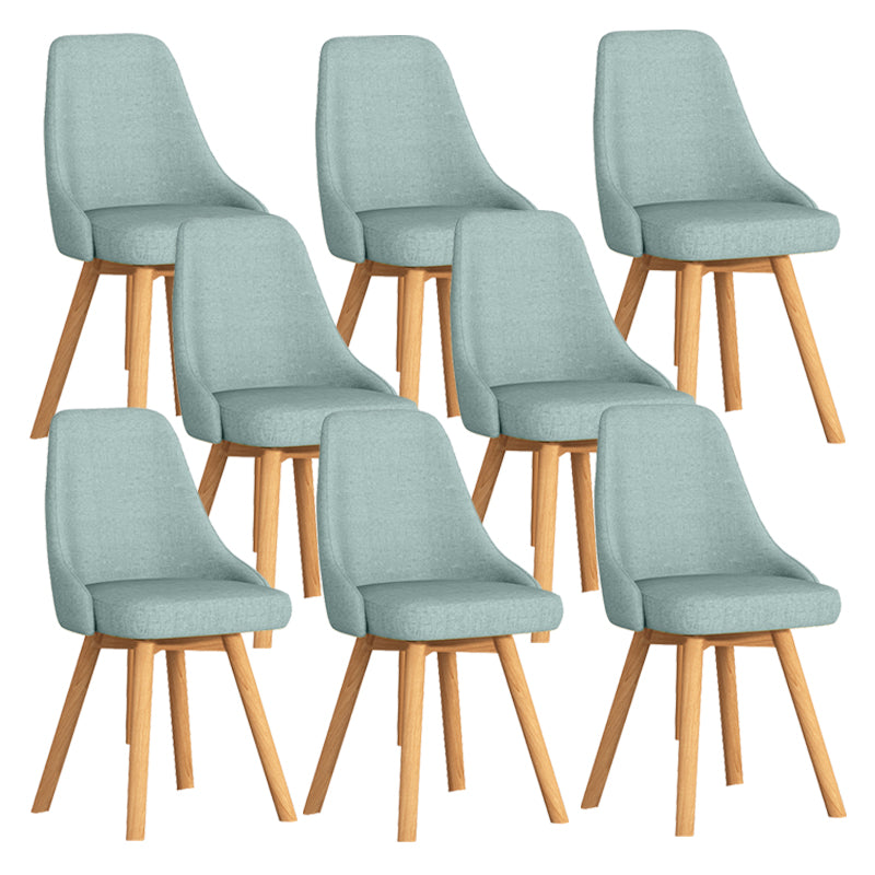 Solid Wood Dining Chair Modern Style Swivel Side Chair for Dining Room