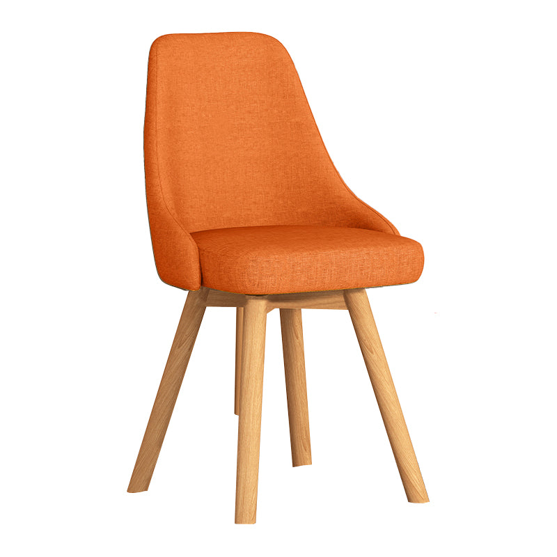 Solid Wood Dining Chair Modern Style Swivel Side Chair for Dining Room