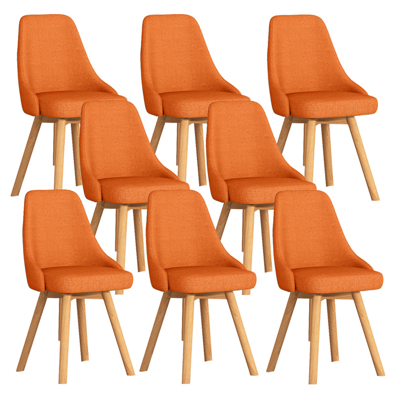 Solid Wood Dining Chair Modern Style Swivel Side Chair for Dining Room