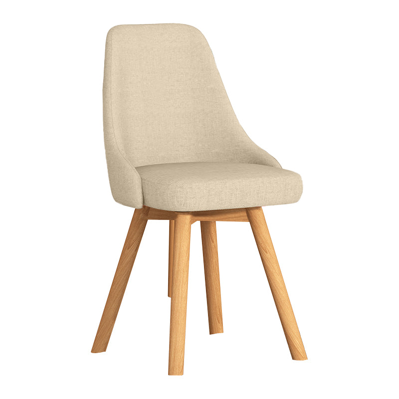 Solid Wood Dining Chair Modern Style Swivel Side Chair for Dining Room