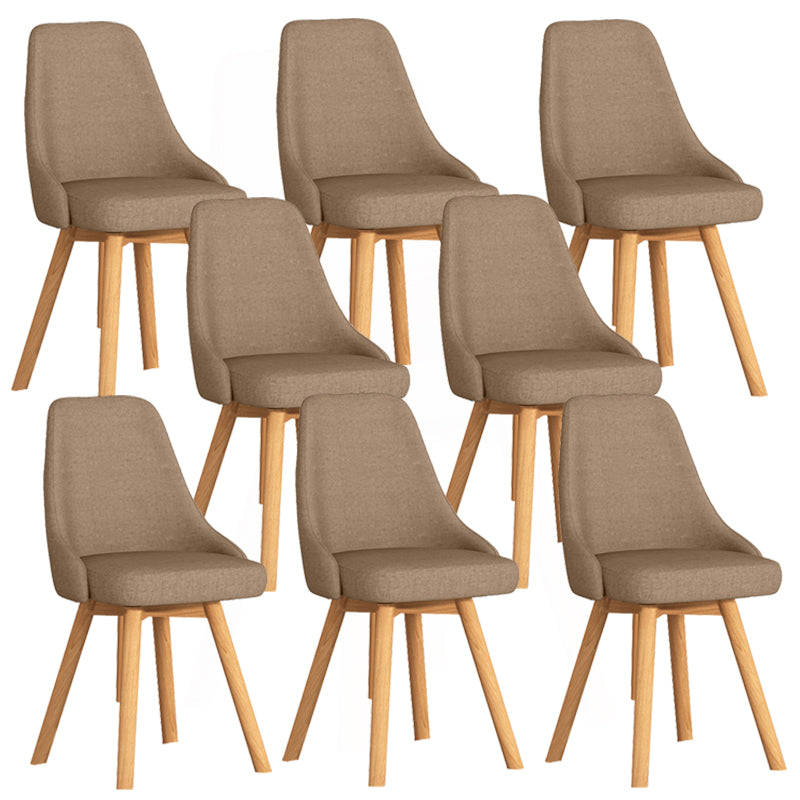 Solid Wood Dining Chair Modern Style Swivel Side Chair for Dining Room