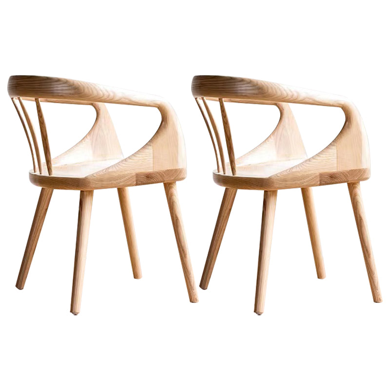 Contemporary Arm Dining Chair Dining Room Solid Wood Dining Chair
