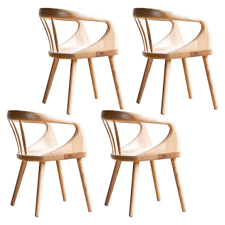 Contemporary Arm Dining Chair Dining Room Solid Wood Dining Chair