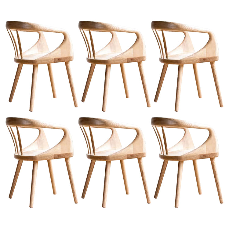 Contemporary Arm Dining Chair Dining Room Solid Wood Dining Chair