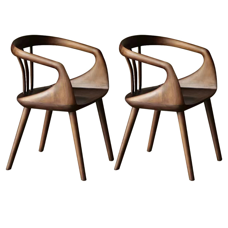 Contemporary Arm Dining Chair Dining Room Solid Wood Dining Chair