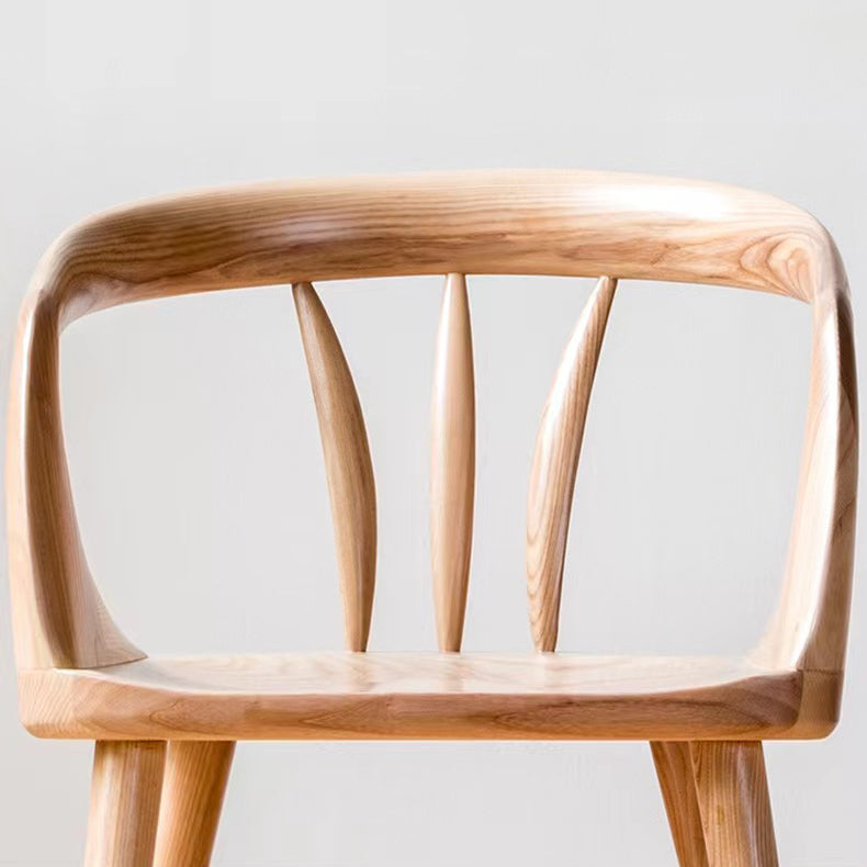 Contemporary Arm Dining Chair Dining Room Solid Wood Dining Chair