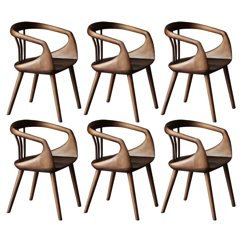 Contemporary Arm Dining Chair Dining Room Solid Wood Dining Chair