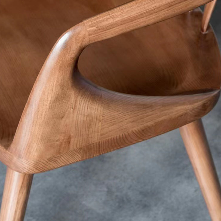 Contemporary Arm Dining Chair Dining Room Solid Wood Dining Chair