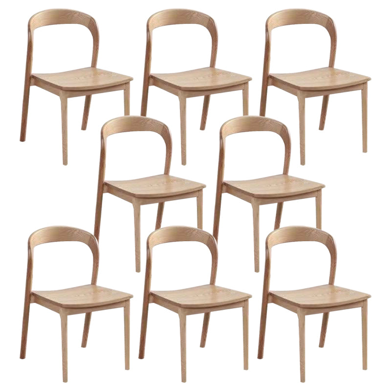 Dining Room Contemporary Armless Chair Solid Wood Dining Chair