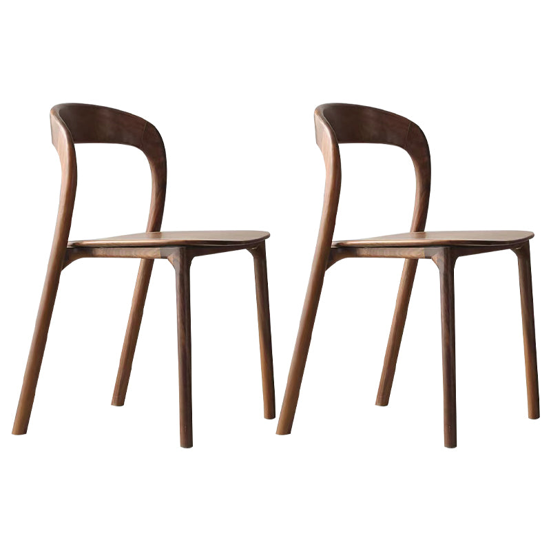 Dining Room Contemporary Armless Chair Solid Wood Dining Chair
