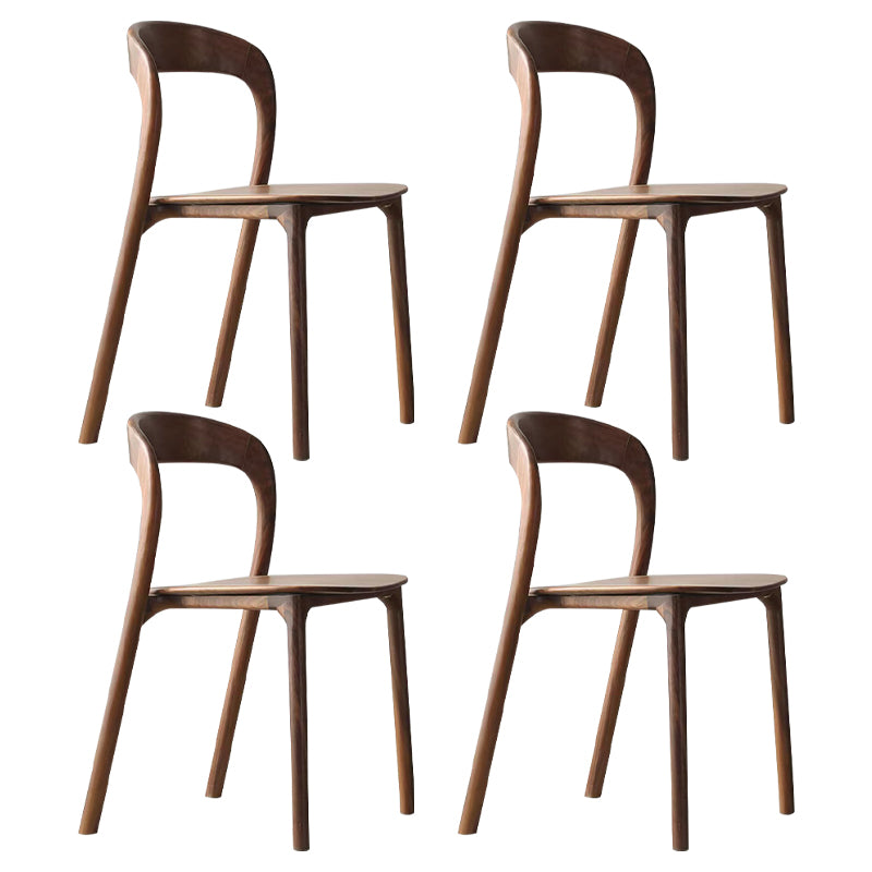 Dining Room Contemporary Armless Chair Solid Wood Dining Chair