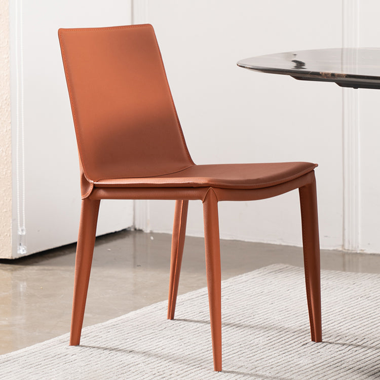 Dining Room Armless Dining Chair Faux Leather Home Parsons Chair