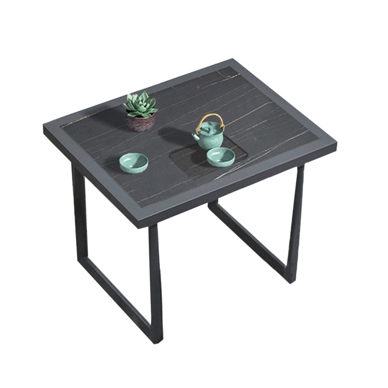 Industrial Fire Resistant Side Table Outdoor Aluminum Patio Table