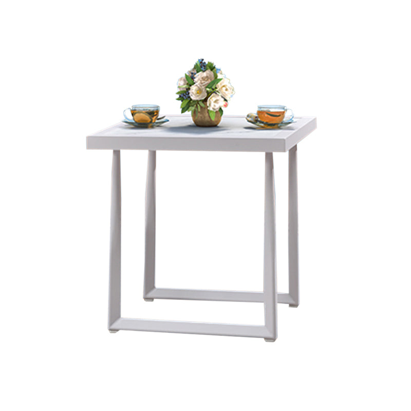 Industrial Fire Resistant Side Table Outdoor Aluminum Patio Table