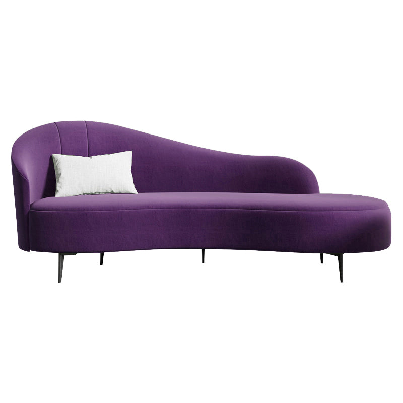 Modern Chaise Lounge Solid Color Chaise Lounge Sofa for Living Room