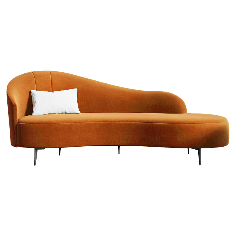 Modern Chaise Lounge Solid Color Chaise Lounge Sofa for Living Room