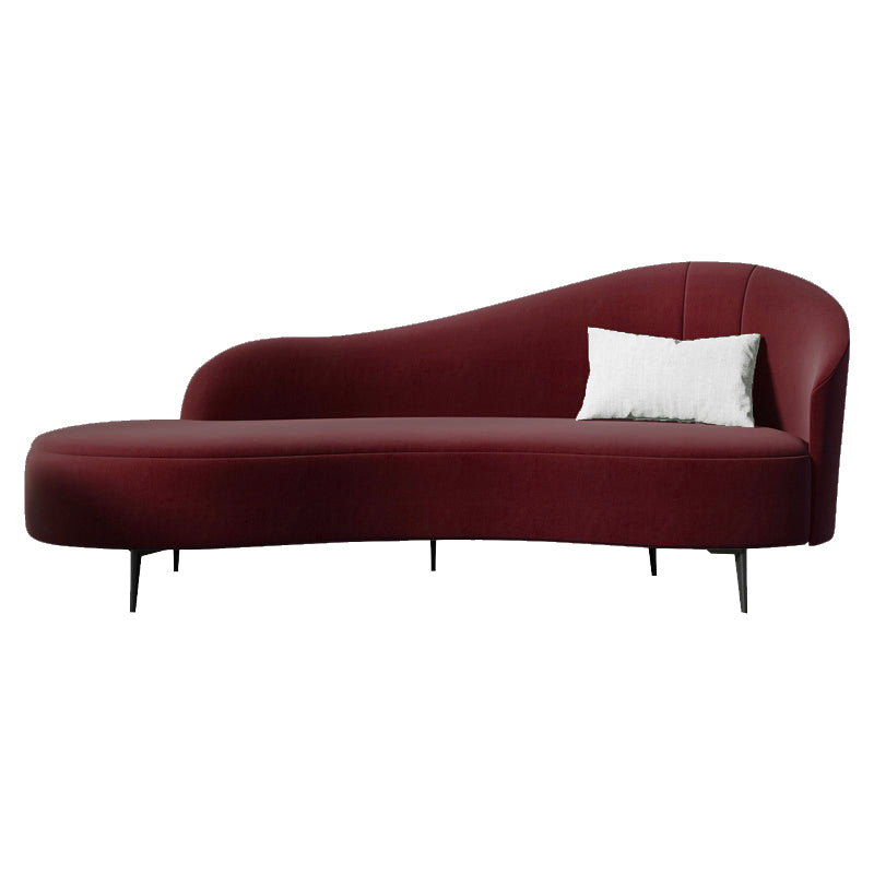 Modern Chaise Lounge Solid Color Chaise Lounge Sofa for Living Room
