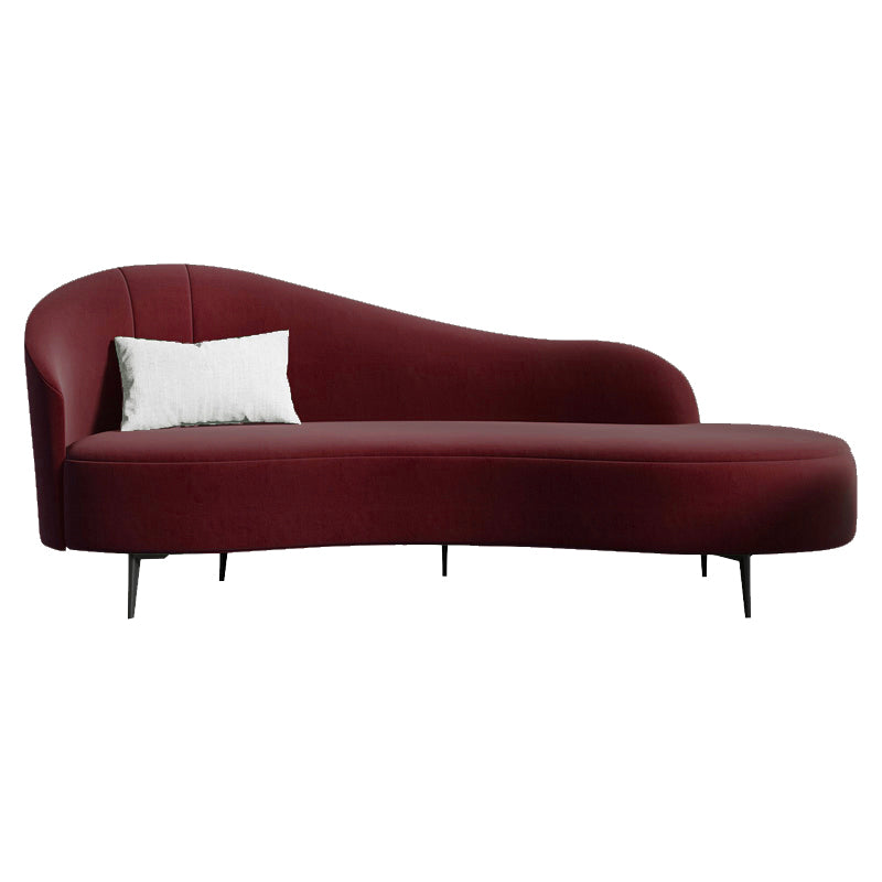 Modern Chaise Lounge Solid Color Chaise Lounge Sofa for Living Room