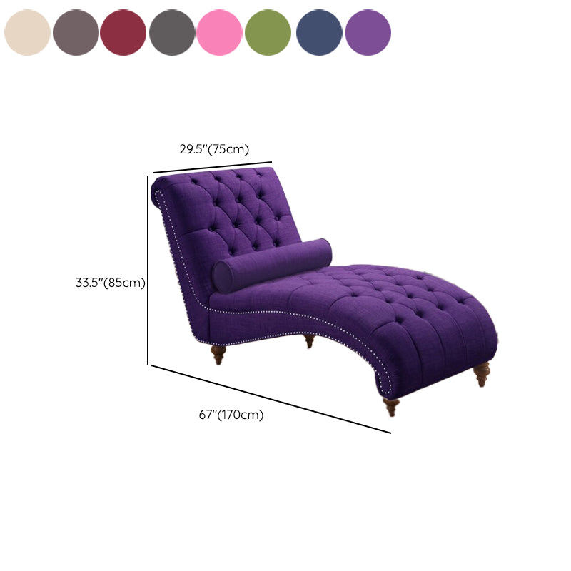 Modern Style Armless Chaise Living Room Faux Leather Chaise Lounge