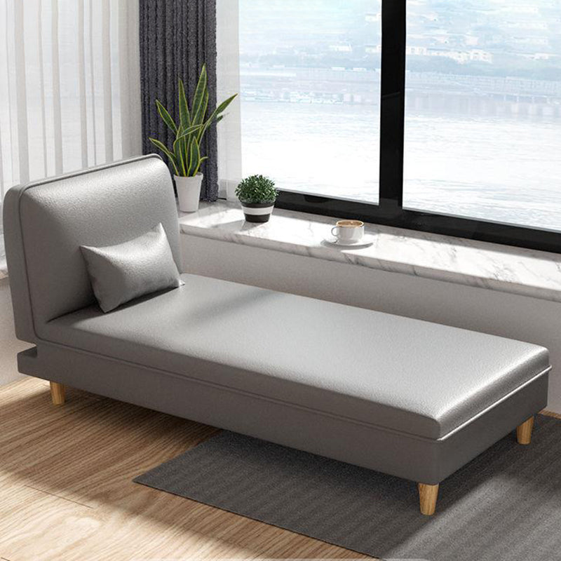 Scandinavian Chaise Lounge Couch 3-Position Armless Chaise for Living Room
