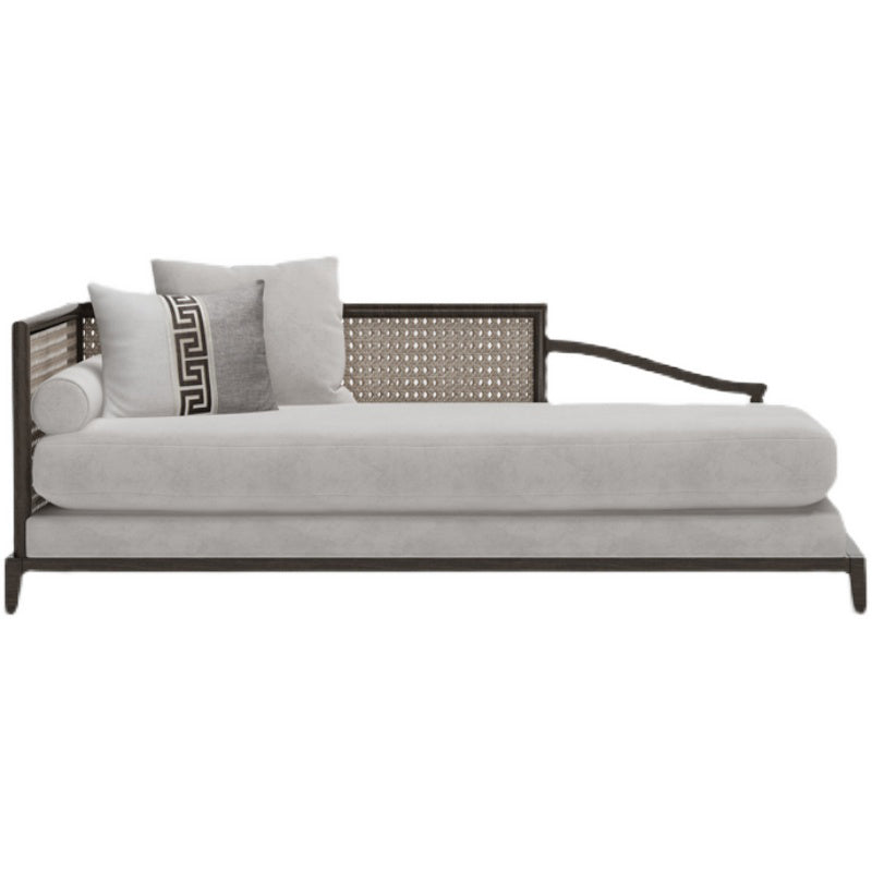 Traditional Living Room Chaise Solid Wood Chaise Lounge with Upholstered