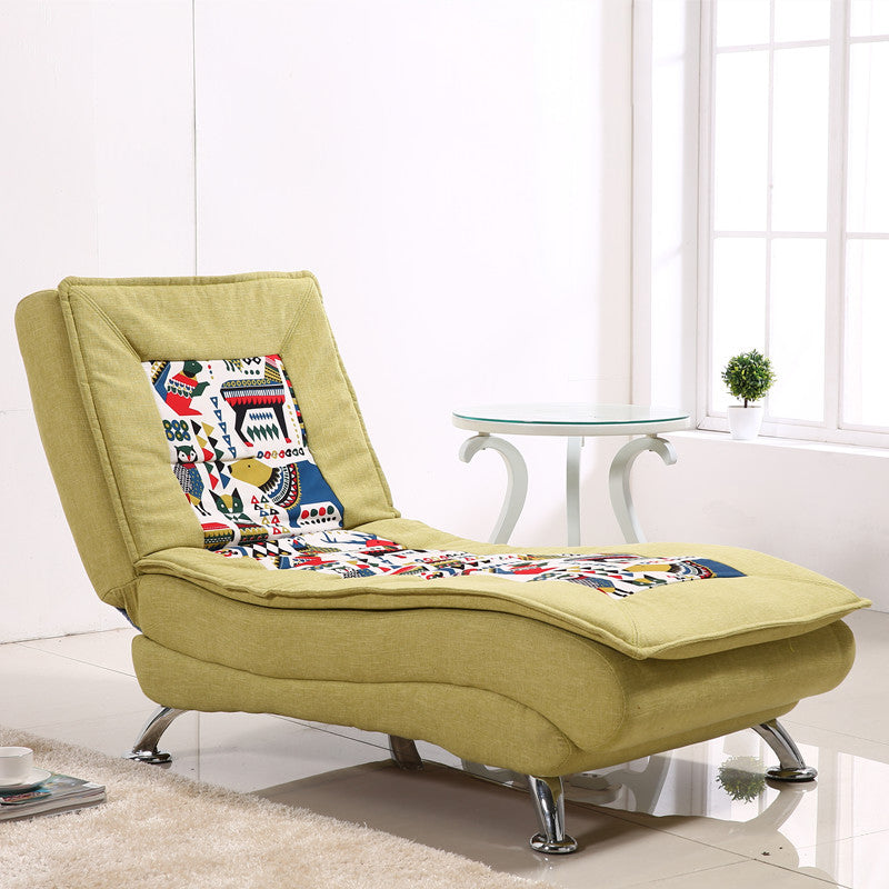 Modern Cushioned Chaise Lounge Leather Chaise with Armless for Living Room