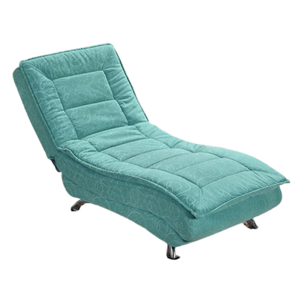Modern Cushioned Chaise Lounge Leather Chaise with Armless for Living Room
