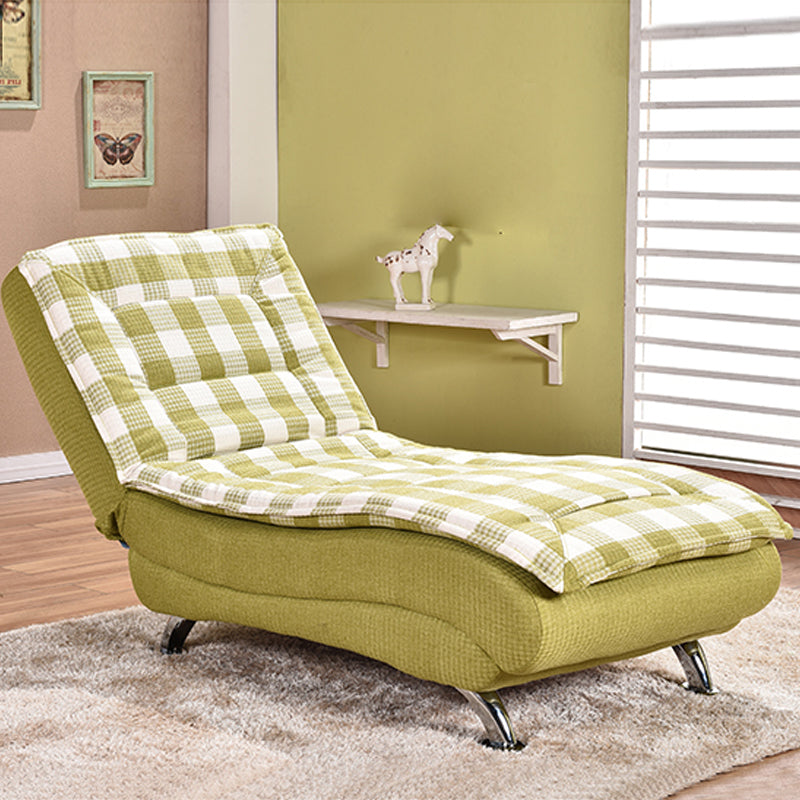 Modern Cushioned Chaise Lounge Leather Chaise with Armless for Living Room