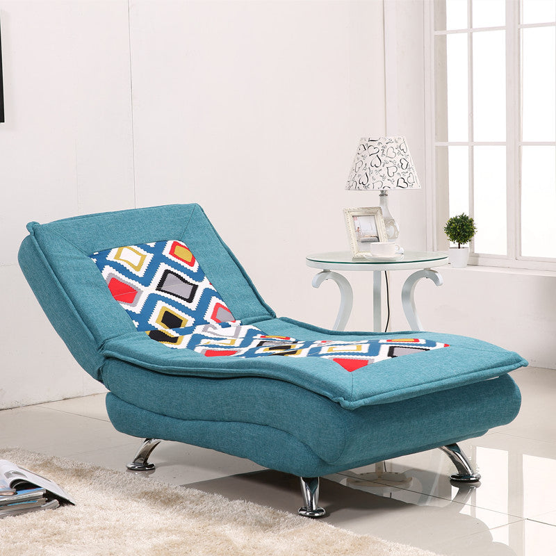 Modern Cushioned Chaise Lounge Leather Chaise with Armless for Living Room