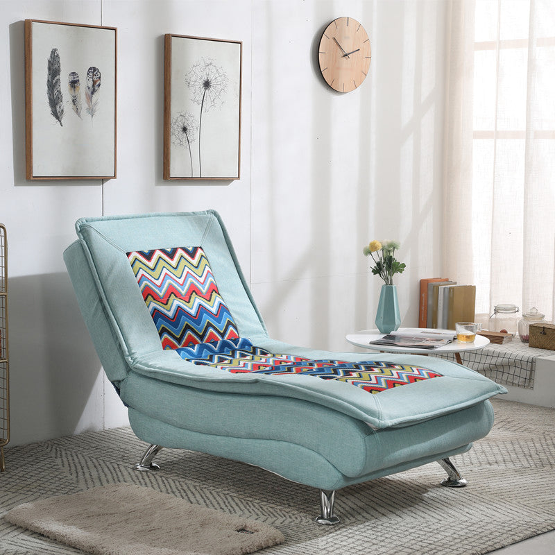 Modern Cushioned Chaise Lounge Leather Chaise with Armless for Living Room