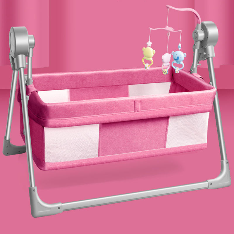 Electric Crib Cradle Rocking Rectangle Crib Cradle for Newborn and Baby
