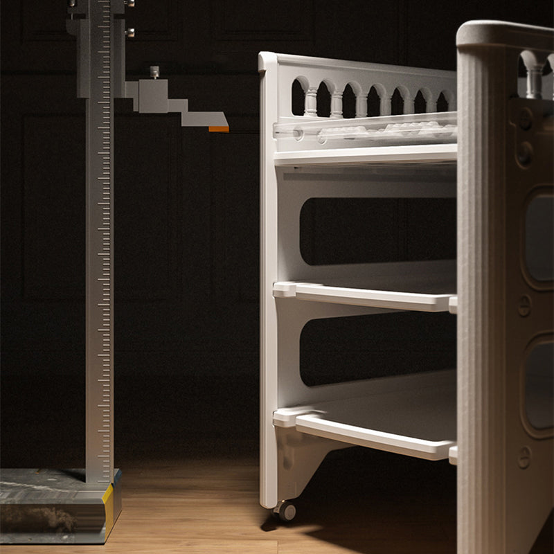 Modern Flat Top Changing Table with Storage White Changing Table with Bathtub and Basket