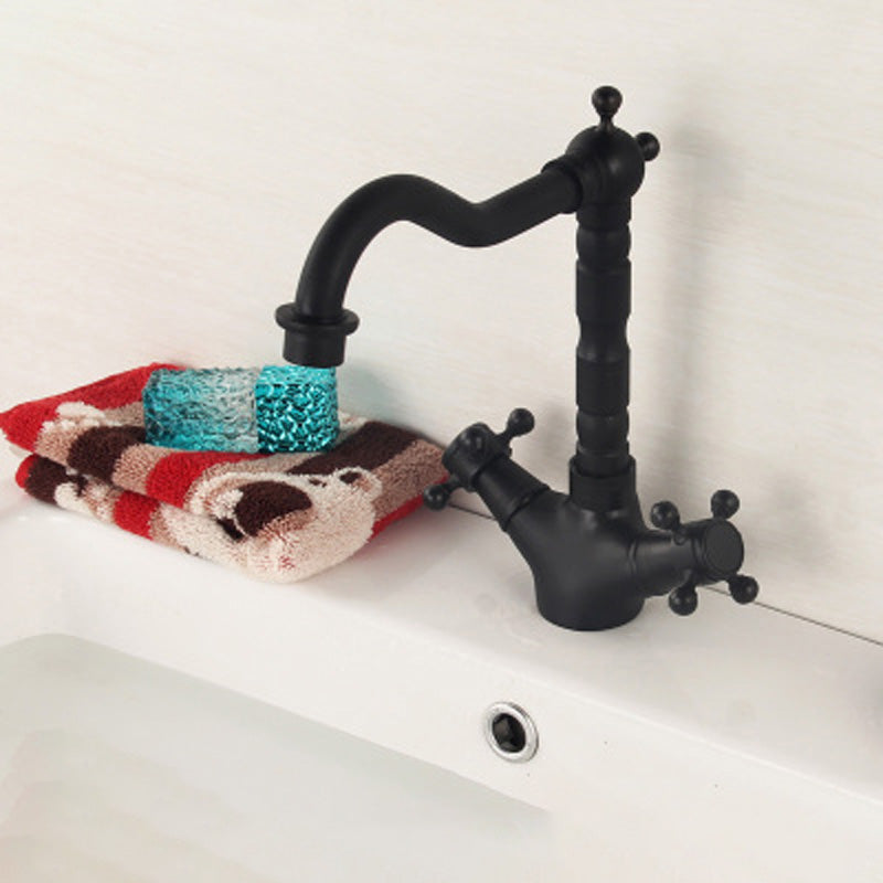 Deck Mounted Copper Roman Tub Faucet Double Handles Roman Tub Faucet Set