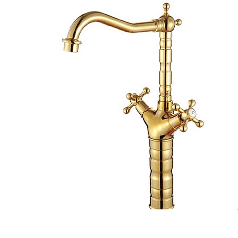 Deck Mounted Copper Roman Tub Faucet Double Handles Roman Tub Faucet Set