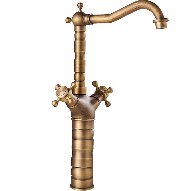 Deck Mounted Copper Roman Tub Faucet Double Handles Roman Tub Faucet Set