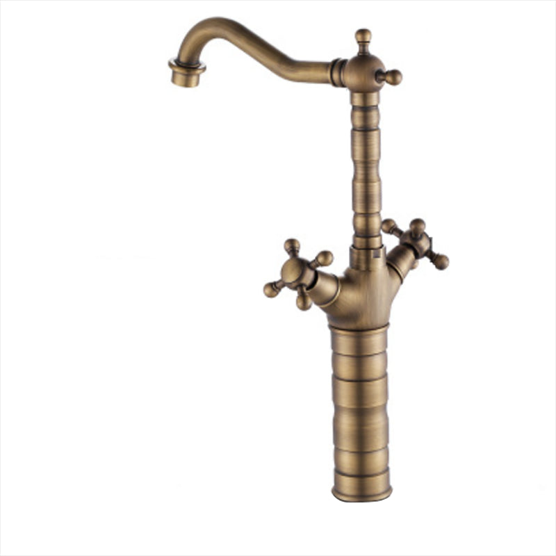 Deck Mounted Copper Roman Tub Faucet Double Handles Roman Tub Faucet Set