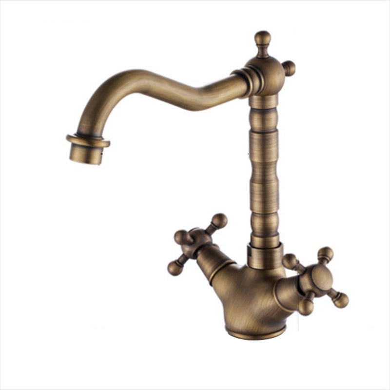 Deck Mounted Copper Roman Tub Faucet Double Handles Roman Tub Faucet Set