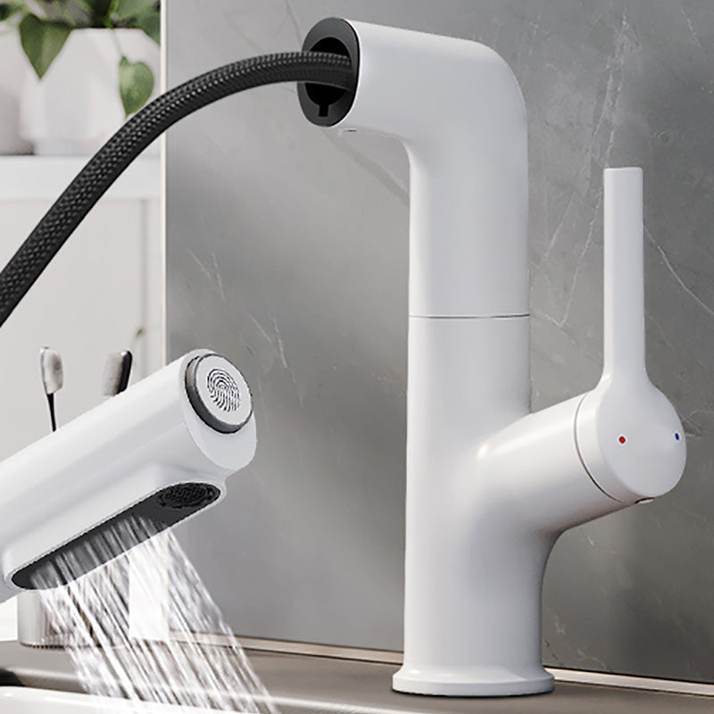 Contemporary Vessel Faucet Lever Handle Swivel Spout Vessel Sink Bathroom Faucet