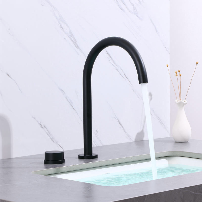 Vessel Sink Bathroom Faucet Knob Handle Swivel Spout High-Arc Vessel Faucet