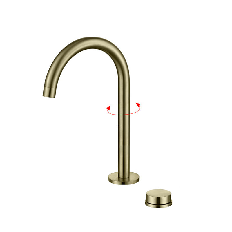Vessel Sink Bathroom Faucet Knob Handle Swivel Spout High-Arc Vessel Faucet