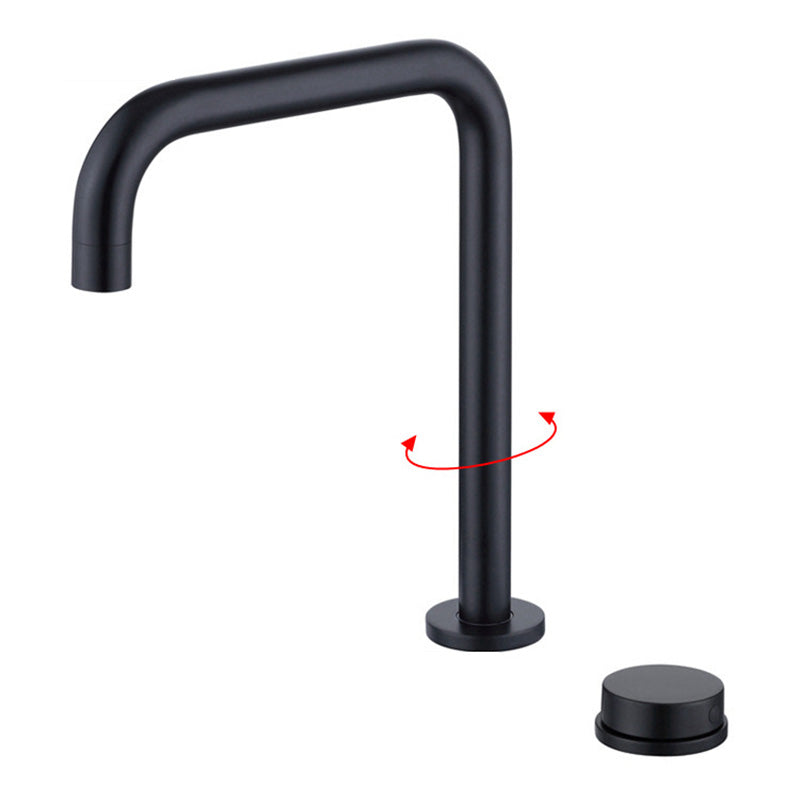 Vessel Sink Bathroom Faucet Knob Handle Swivel Spout High-Arc Vessel Faucet