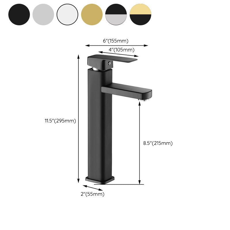 Vessel Sink Bathroom Faucet Lever Handle Low Arc Vessel Faucet