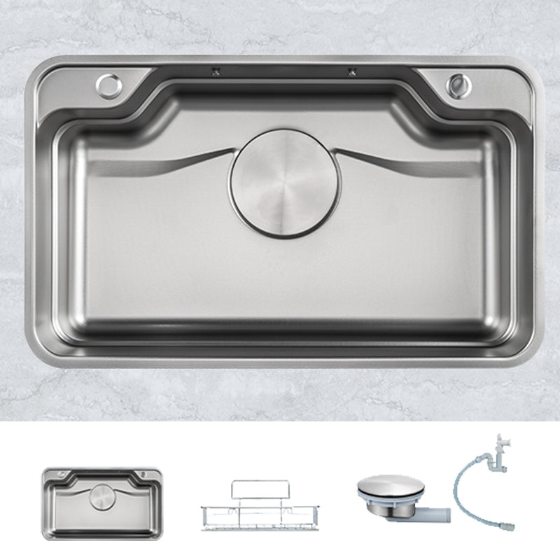 Kitchen Sink Basket Strainer Stainless Steel Undermount Kitchen Sink with Cutting-Board