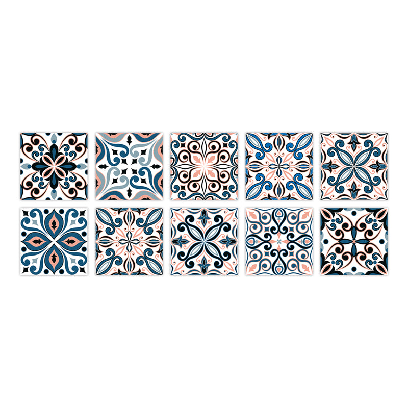 PVC Peel & Stick Mosaic Tile Square Mosaic Tile Wallpaper with Waterproof