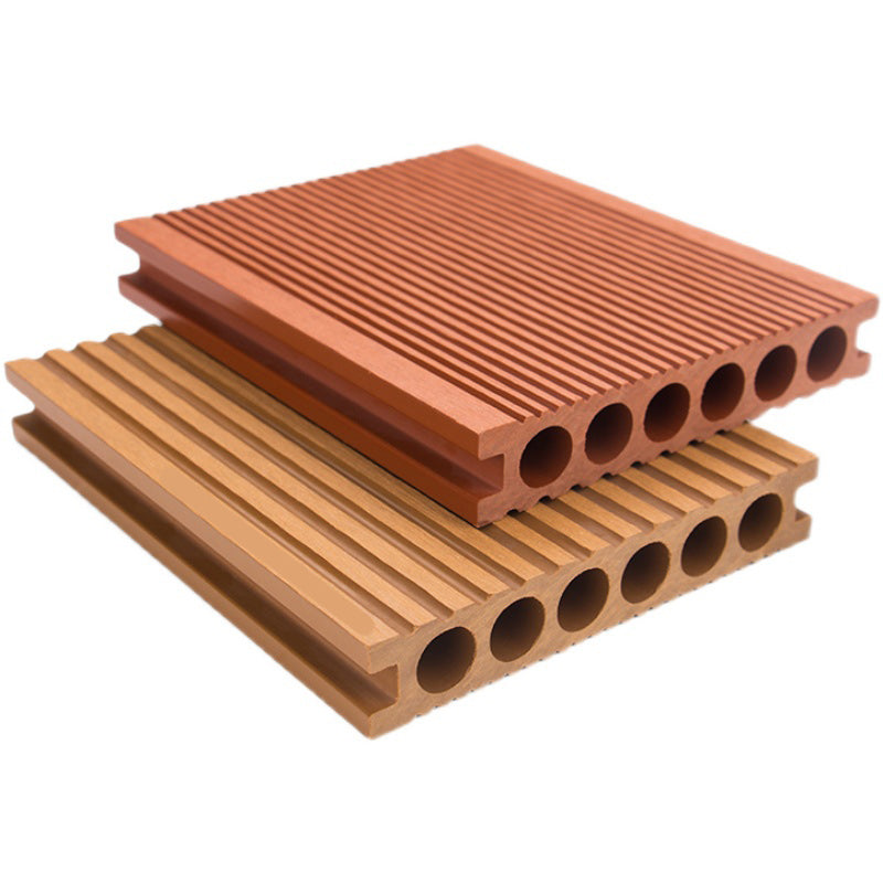 Medium Wood Engineered Hardwood Flooring Waterproof Click-Locking for Patio Garden