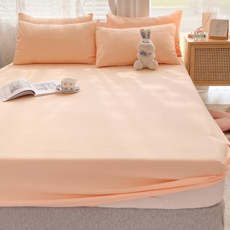 Modern Bed Sheet Set Cotton Solid Standard Basic Pillowcase for Bedroom