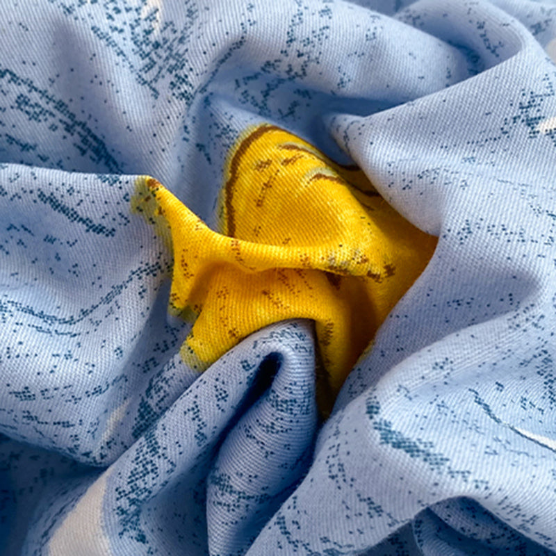 Cotton Bed Sheet Set Floral Modern Breathable Pillowcase For Bedroom