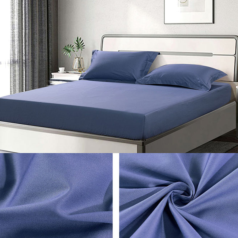 1-Piece Cotton Bed Sheet Set Breathable Modern Fitted Sheet for Bedroom