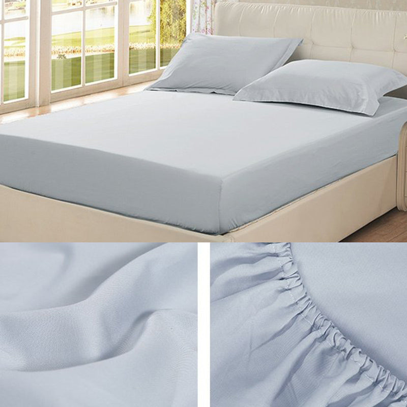 1-Piece Cotton Bed Sheet Set Breathable Modern Fitted Sheet for Bedroom